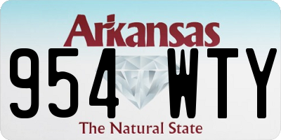 AR license plate 954WTY