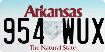 AR license plate 954WUX