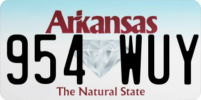 AR license plate 954WUY