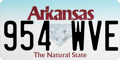 AR license plate 954WVE
