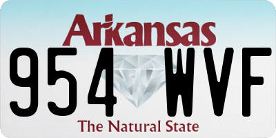 AR license plate 954WVF