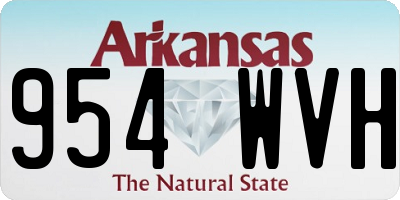 AR license plate 954WVH