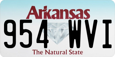 AR license plate 954WVI