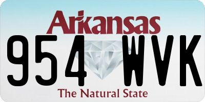 AR license plate 954WVK