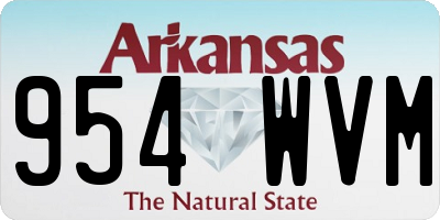 AR license plate 954WVM