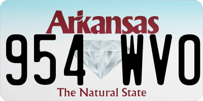 AR license plate 954WVO