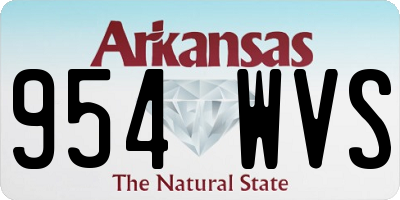 AR license plate 954WVS