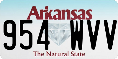 AR license plate 954WVV