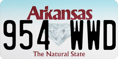 AR license plate 954WWD