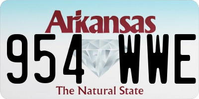 AR license plate 954WWE