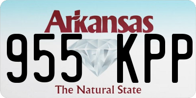 AR license plate 955KPP