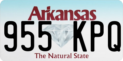 AR license plate 955KPQ