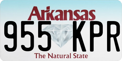 AR license plate 955KPR