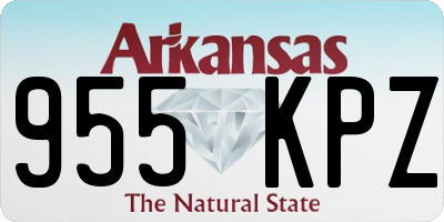 AR license plate 955KPZ