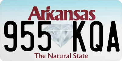 AR license plate 955KQA