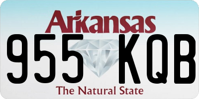 AR license plate 955KQB