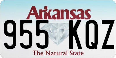 AR license plate 955KQZ