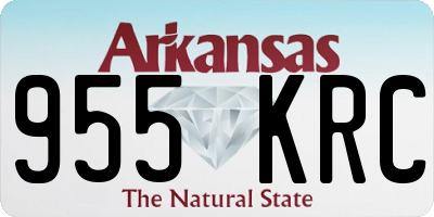 AR license plate 955KRC