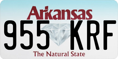 AR license plate 955KRF