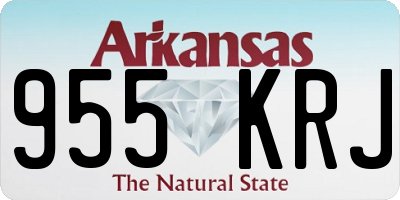 AR license plate 955KRJ