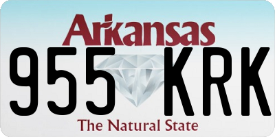 AR license plate 955KRK