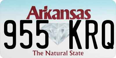 AR license plate 955KRQ