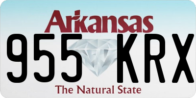 AR license plate 955KRX