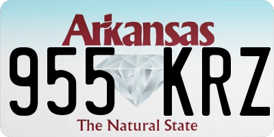 AR license plate 955KRZ