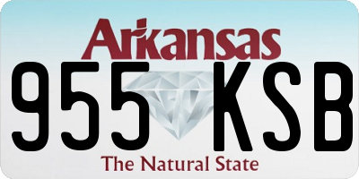 AR license plate 955KSB