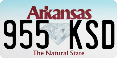 AR license plate 955KSD