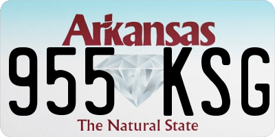 AR license plate 955KSG