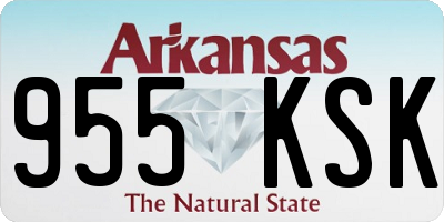 AR license plate 955KSK