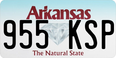 AR license plate 955KSP
