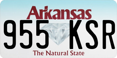 AR license plate 955KSR
