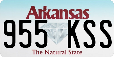 AR license plate 955KSS