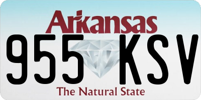 AR license plate 955KSV