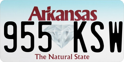 AR license plate 955KSW