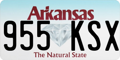 AR license plate 955KSX