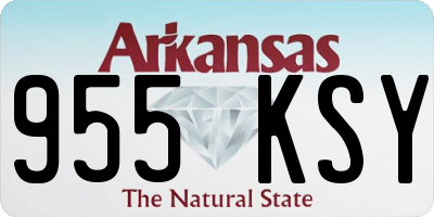 AR license plate 955KSY