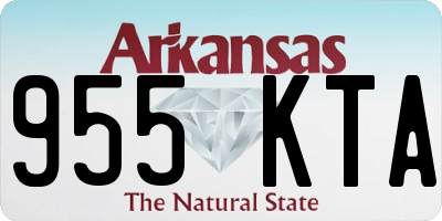 AR license plate 955KTA