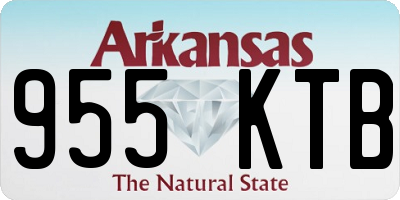 AR license plate 955KTB