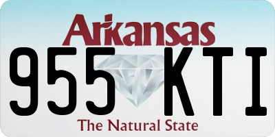 AR license plate 955KTI