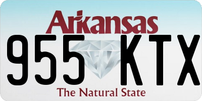 AR license plate 955KTX