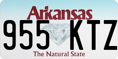 AR license plate 955KTZ