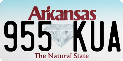 AR license plate 955KUA