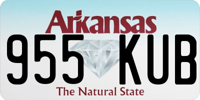 AR license plate 955KUB