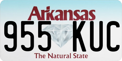 AR license plate 955KUC