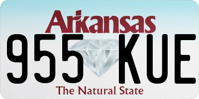 AR license plate 955KUE