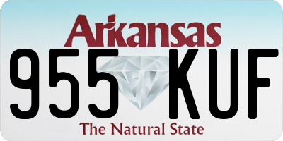 AR license plate 955KUF