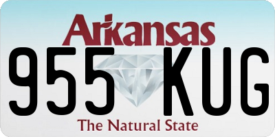 AR license plate 955KUG